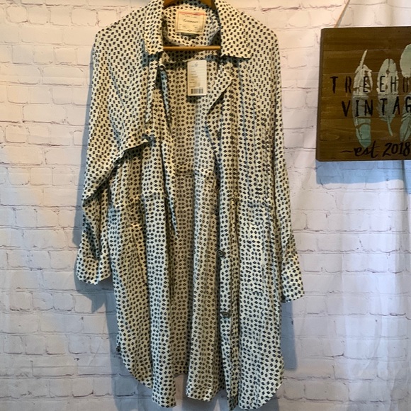 NWT Anthropologie Cartonnier Trench Shirt Dress/Jacket L - Picture 4 of 4